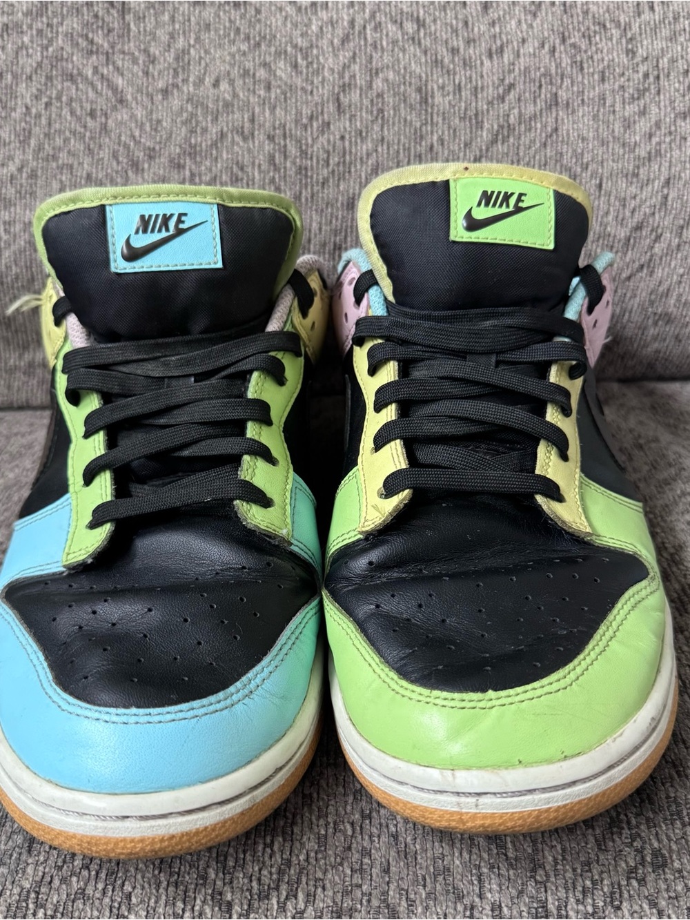 Nike Dunk Low SE Free 99 Black Green Blue Pink Good Condition